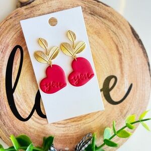 Polymer clay earrings | Valentines ❤️❤️